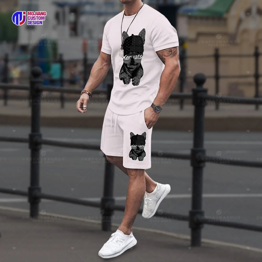 Sportswear Men's Set Luxury T-Shirt Shorts 2023 High Quality Sportswear 2 Piece Set Fashionable Summer Men's Streetwear