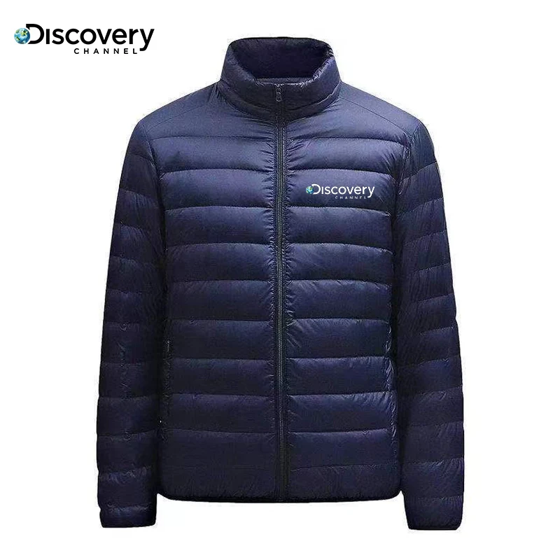Autumn/winter Light Down Padded Jacket Men's Fashion Stand-up Collar Short Coat Large Slim Coat Men's Light Down Jacket