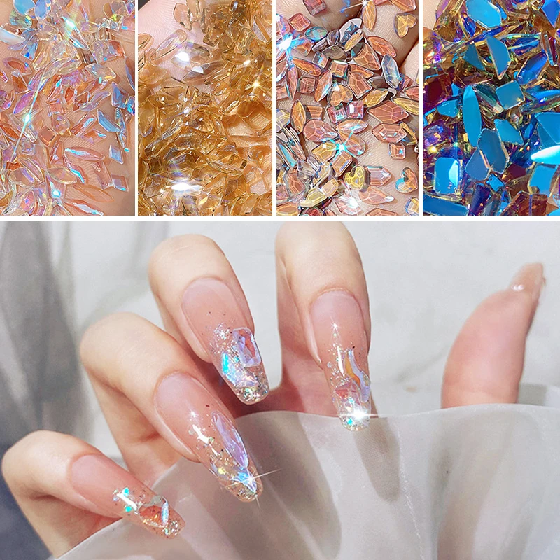 

Glitter Crystal Nails Art Rhinestones Manicure Accessories AB Charms Luxury Nail Art Flatback Gems for Nail Art 3D Decoration