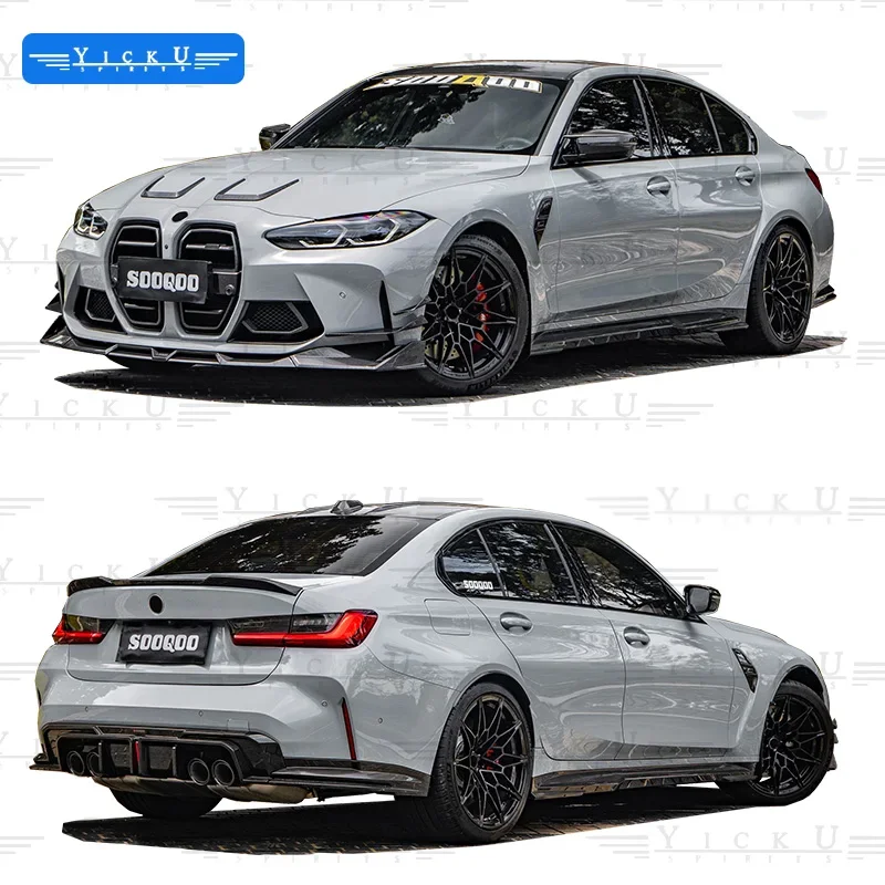 SOOQOO Trockenkohlefaser-Bodykit для G80 G81 M3 G82 G83 M4 Front schaufel Seitens chюze Heck diffusor heckбеженgel