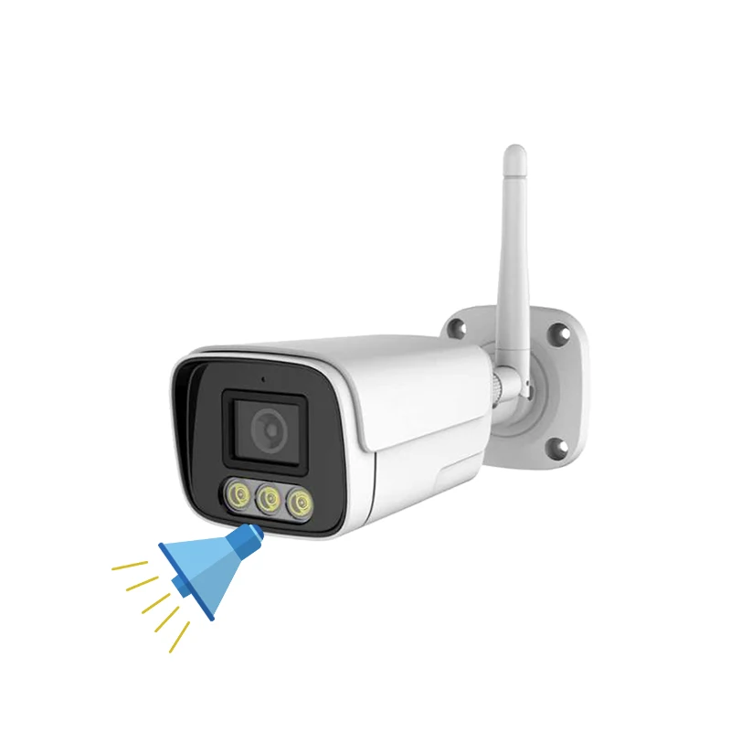 

Беспроводная 3-мегапиксельная IP-сирена Tuya, двухстороннее аудио, полноцветная P2p система охранной сигнализации, Ip-камера H.265