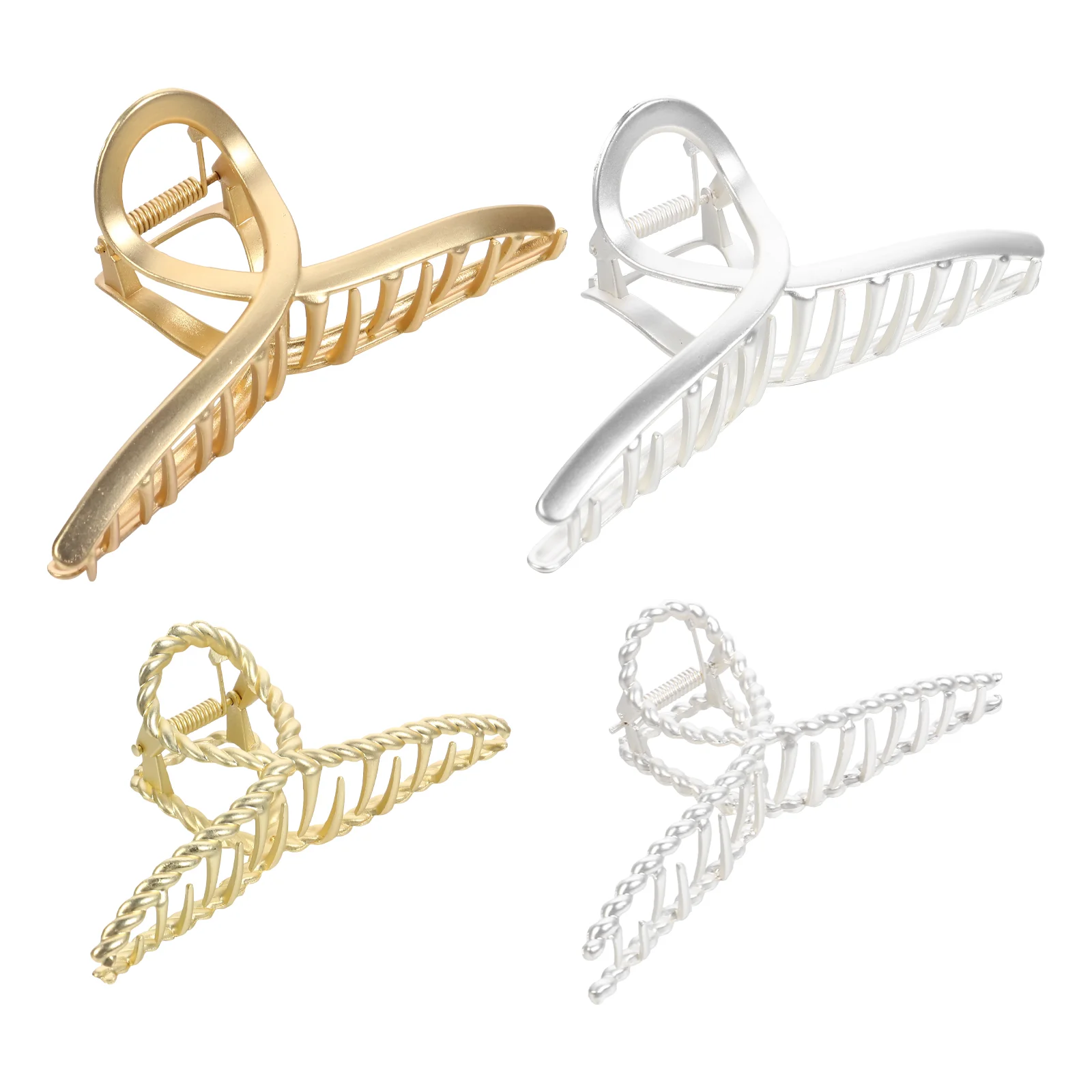 

Hair Clips Claw Metal Clip Accessorieswomen Jaw Catch Hollow Thick Barrette French Clamps Large Clamp Girl Alloy Banana Holder