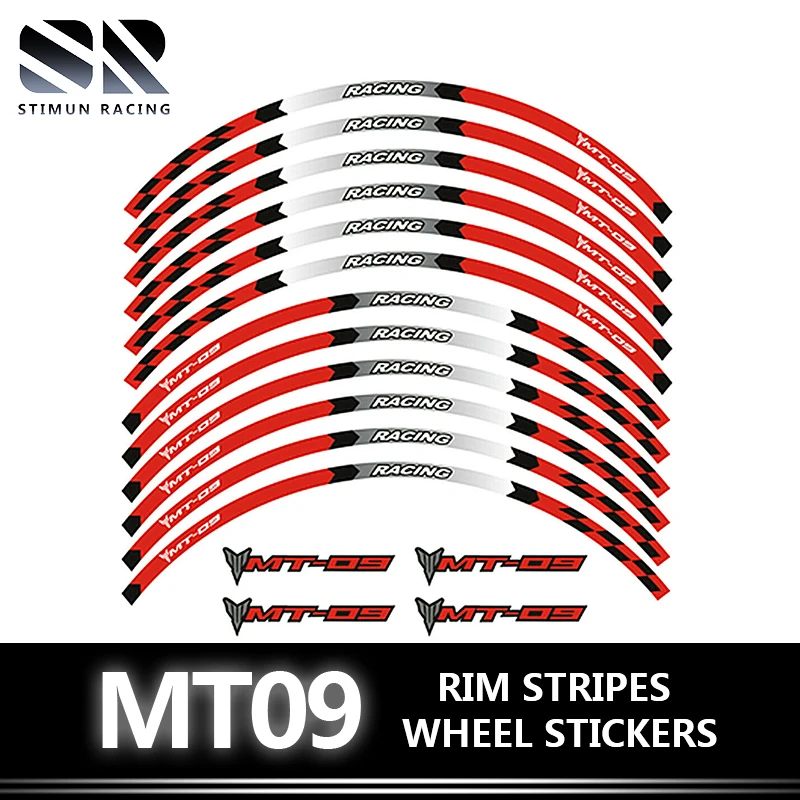 

Наклейки на колесные диски для YAMAHA MT-09 2021 2022 17"