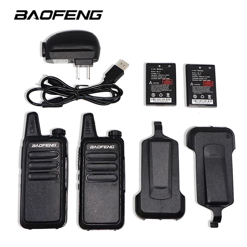 2pcs BF-R5 Baofeng Mini Walkie Talkie Fast Charger Portable Radio Set two way radio for Hunting Hiking Hotel Restaurant