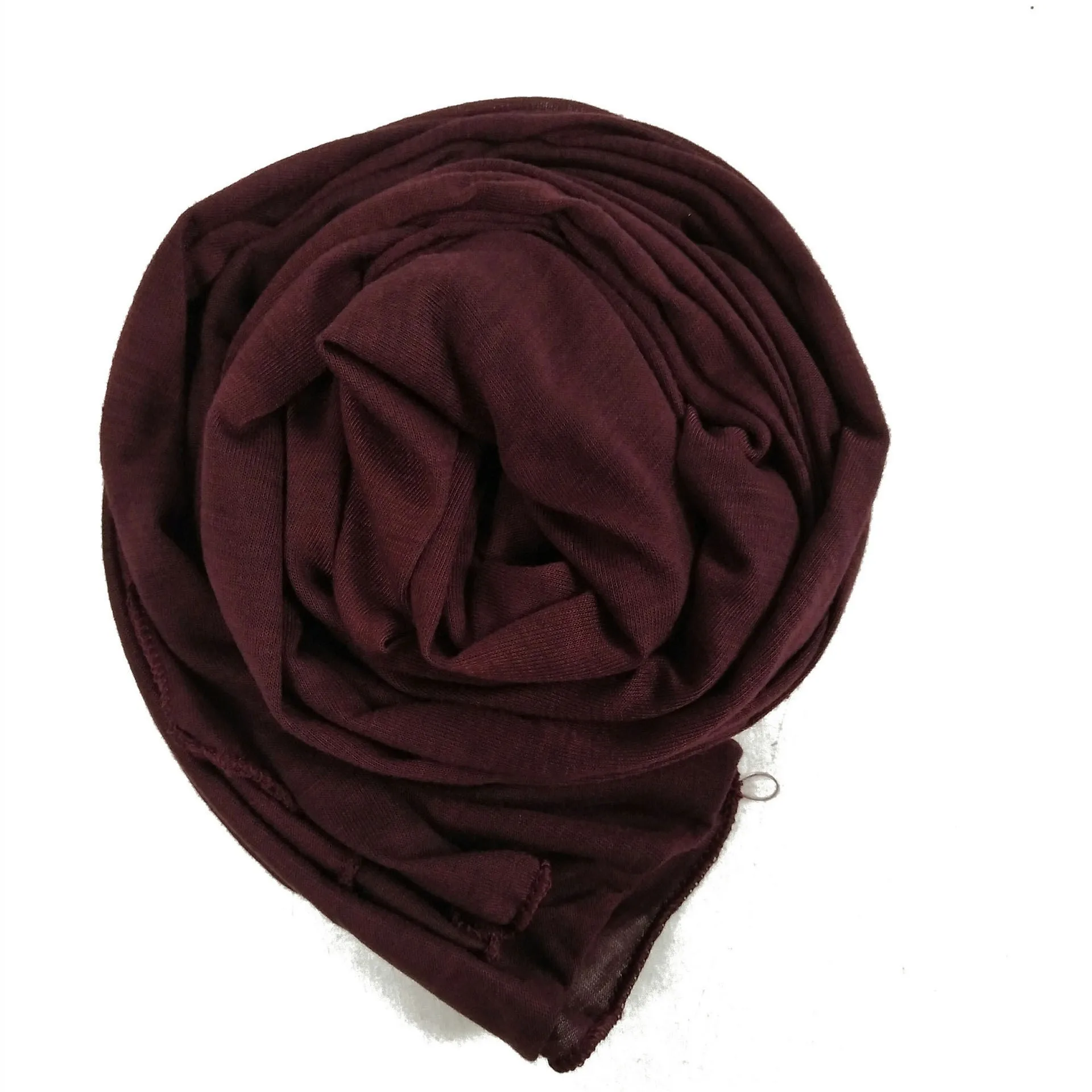 Instant Jersey Hijabs Ready To Wear Turban Premium Cotton Scarf Pinless Headwrap Solid Scarves With Hoop Modal Cotton Hijabs