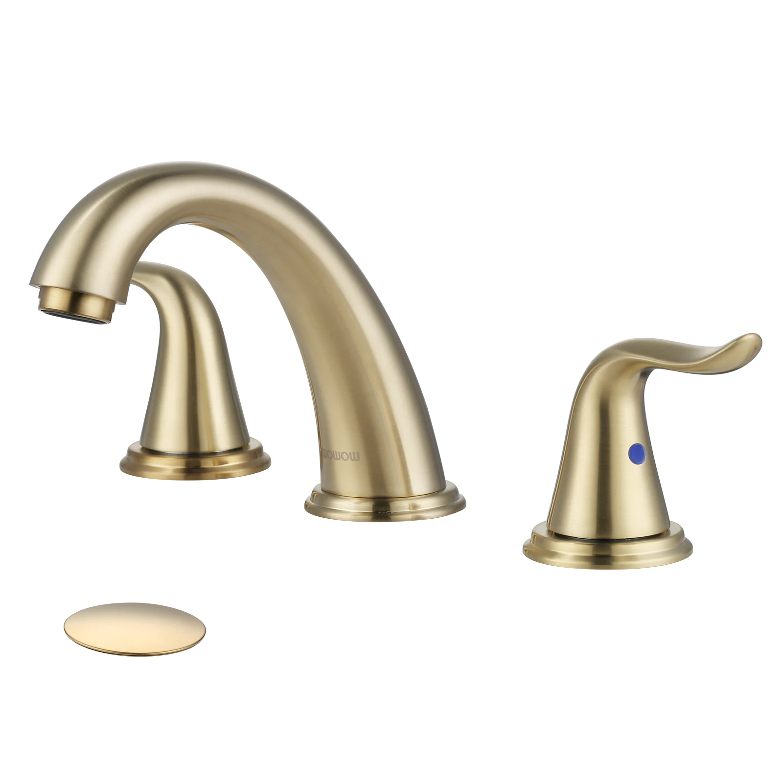 Brushed Gold  Bathroom Sink Faucet 3-Hole 2 Handles Wash Bas