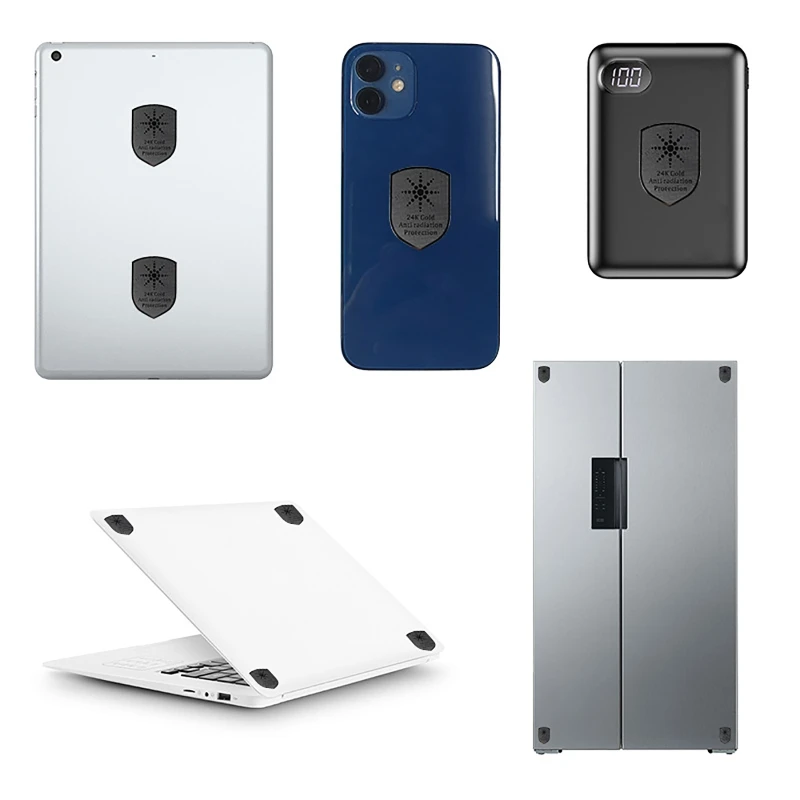 

Shield Shape EMF Protection Mobile Cell Phone Stickers EMR Blocker for Laptops E8BE