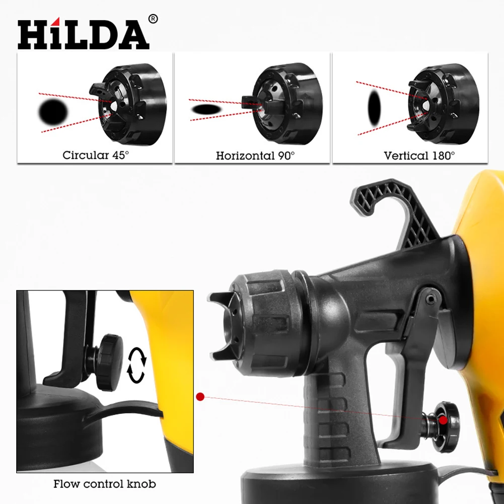 

Electric Paint Sprayer 500W High Pressure Portable Spray Gun Household Tools