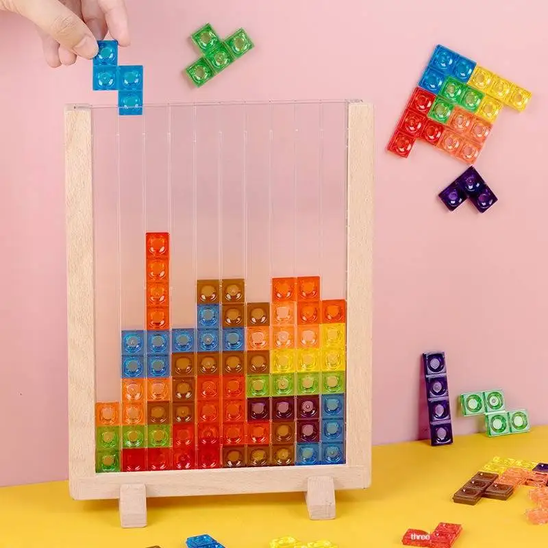 

3D трехмерный тетрис умный интерактивный пазл головоломка головоломки для родителей и детей настольные игрушки