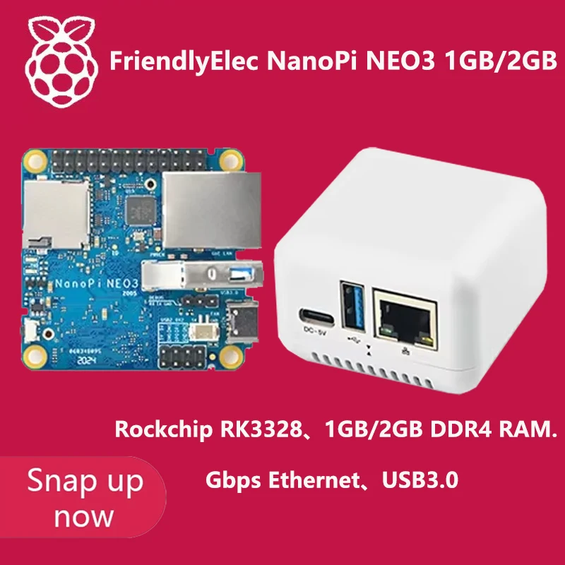 FriendlyElec NanoPi NEO3 1 ГБ/2 ГБ DDR4 RK3328 Cortex A53 64-bi поддержка Ubuntu преемник NEO2 OPENWRT usb-хаб