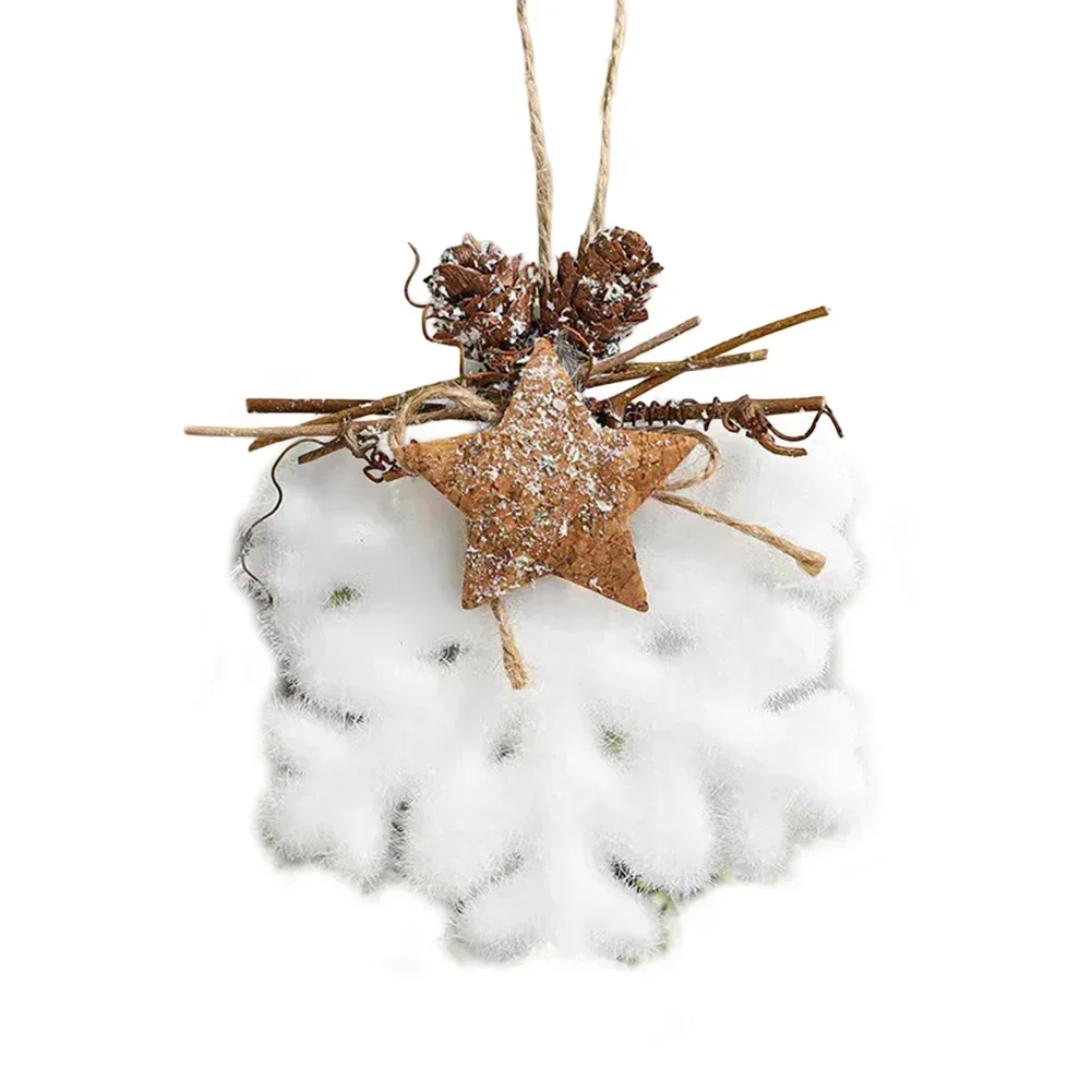 Рождественский пенопластовый шар белая снежинка колокольчик с каплями воды