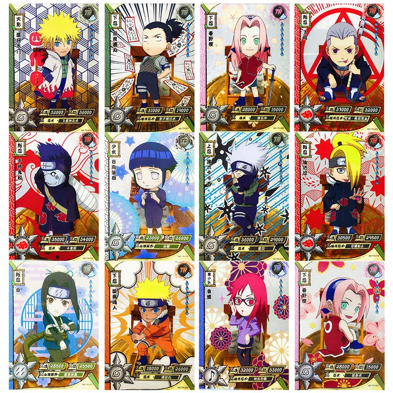 

Anime NARUTO Rare TR Flash Card Uchiha Sasuke Haruno Sakura Kakashi Collection Game Toy Solitaire Christmas Birthday Present