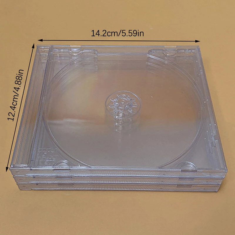 Transparent Plastic Single Piece Disc Case CD Case Thickened CD DVD Disc Box Storage Organizer Box Album Box Cases (art.: 3920ca60fd74c) - 3920ca60fd74c