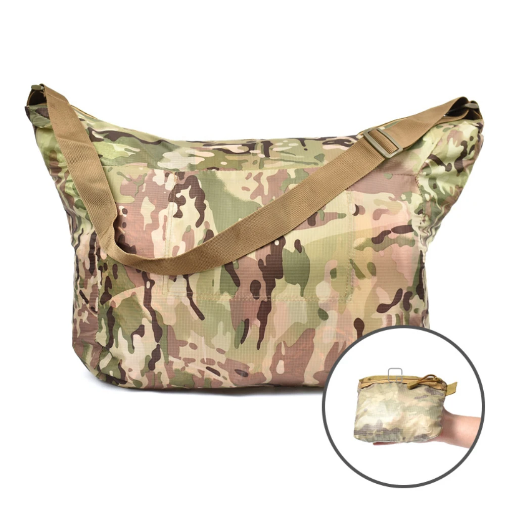Large-capacity Outdoor Bags Mountaineering Bucket Bag Portable Skin Foldable Shoulder Bag Waterproof Camping Emergency Storage