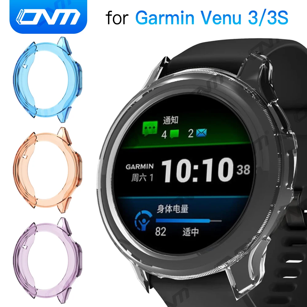 

Cover for Garmin Venu 3 & 3S Case Accessories TPU Protector Shell for Garmin Venu3 Smartwatch All-around Bumper Protective Case