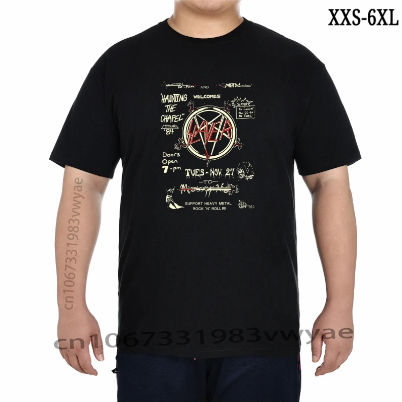 

Slayer 'Haunting 84 Flier' TShirt New & Vintage Graphic Tee Shirt XXS-6XL