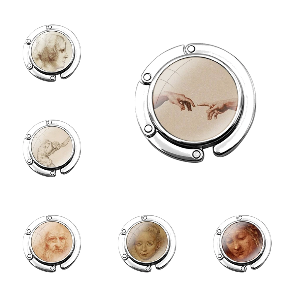 Итальянский складной крючок для кошелька leonardo da vinci Женская настольная Сумочка