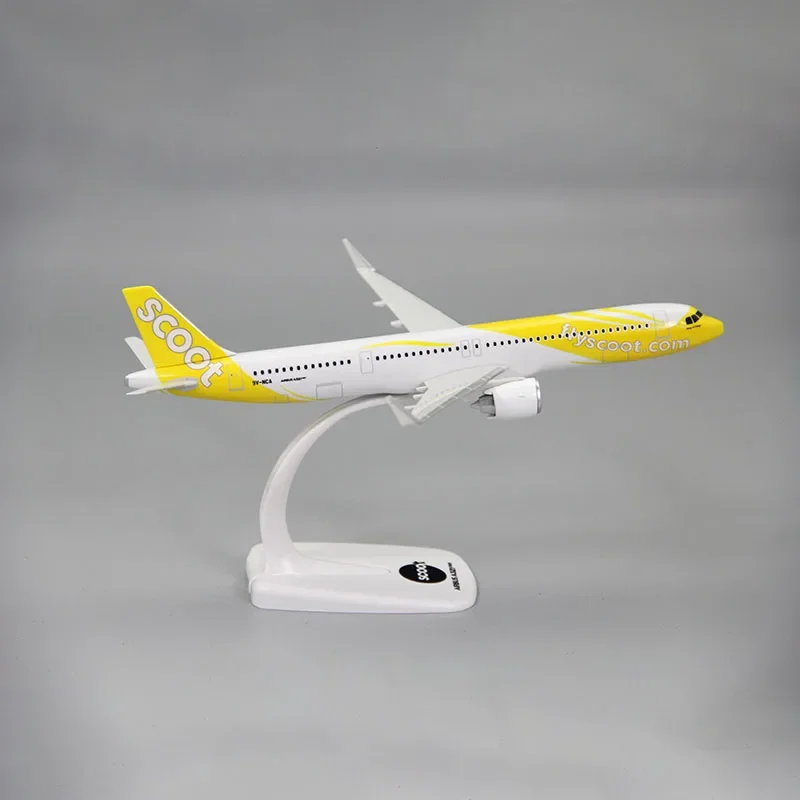 Модель самолета NEO SCOOT Airlines 21 см масштаб 1:200 модель A321NEO из АБС-пластика