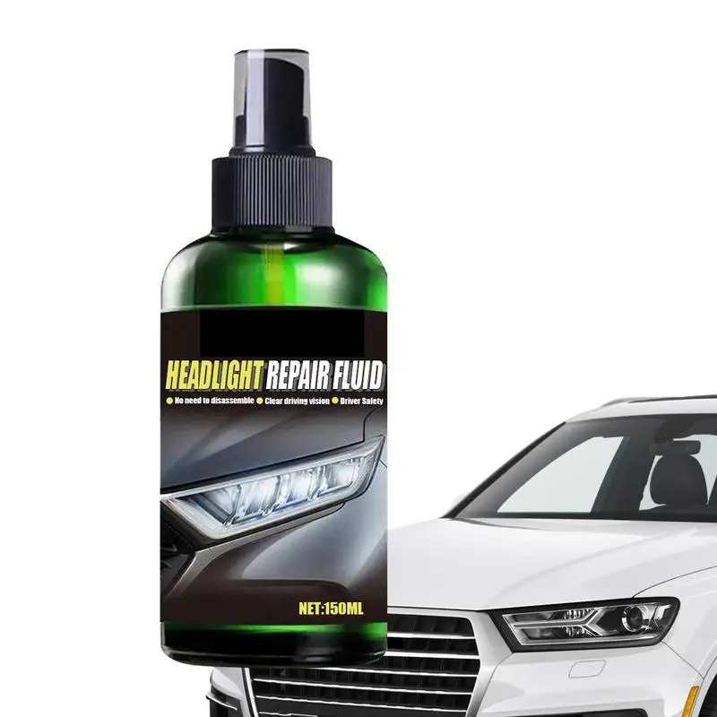

Car Headlight Repair Fluid 150ml Head Light Lens Restore And Cleaning Wipes For Headlights Car Light Cleaner For Cars Trucks