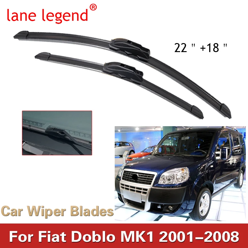 Щетка стеклоочистителя лобового стекла автомобиля для FIAT Doblo MK1 2001 2002 2003 2004 2005 2006 2007 Тип крючка