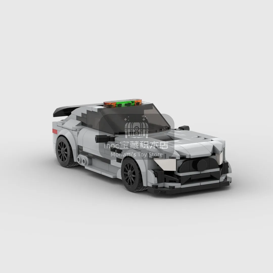 

MOC-132292 Benz AMG GTR F1 Safety car racing Speed Champion Racer Building Blocks Brick Creative Garage Toys for Boys Gifts