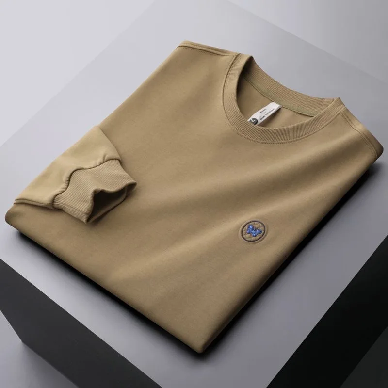 Высококачественный резиновый свитер с круглым вырезом и бабочками модный