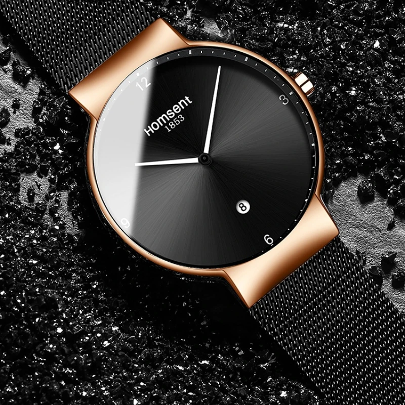 Ultra-Thin Watch Male and Female Students New Concept Creative Non-Second Hand Trendy Youth Mechanical Simple Mute Quartz enlarge