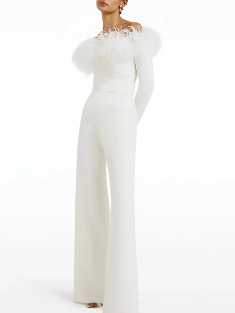 Рисунок 2 - Женский вечерний комбинезон без бретелек DEAT