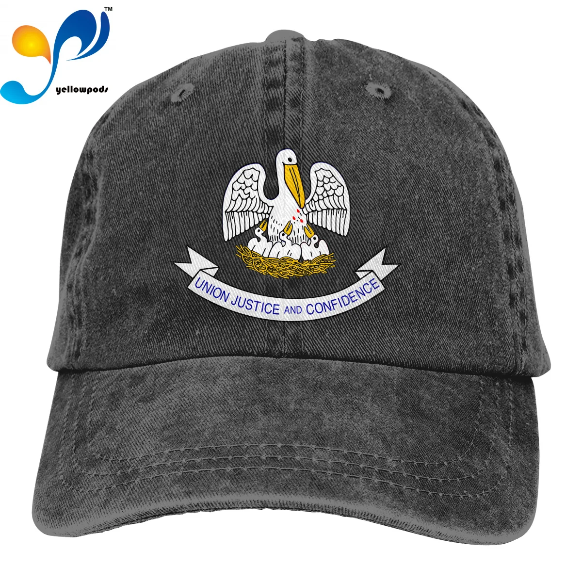 

Fashion Baseball Cap Print 3D Flag Of Lousiana Logo Hats Men Women Cotton Outdoor Simple Visor Casual Cap