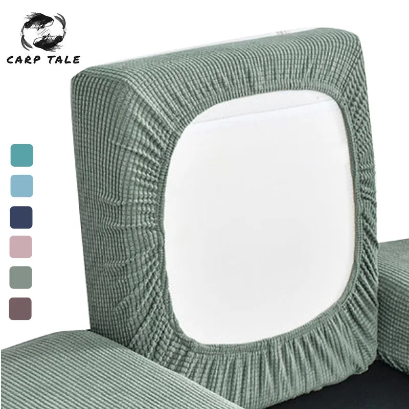 

Sofa Seat Cushion Cover Chair Cover Pets Kids Furniture Protector Polar Fleece Stretch Washable Removable Slipcover 1/2/3/4 Seat