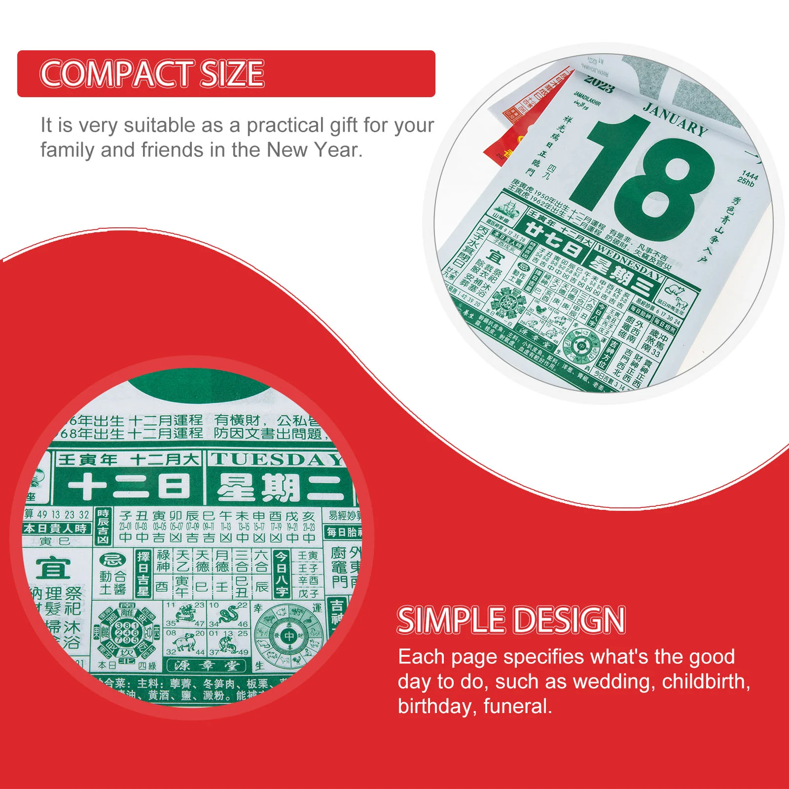 

Calendar Wall Year Chinese Lunar Daily New Month Annual Shui Feng Vertical Memo Scroll List Hanging 12 Household China Tradition