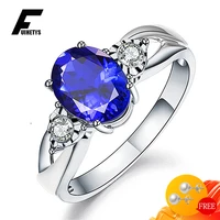fuihetys women rings 925 silver jewelry with zircon gemstone hand ornaments for wedding party bridal gift finger ring wholesale