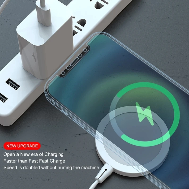 C 20W Magnetic Wireless Charger Fast Magnetic Charging Pad for IPhone 13 Pro Max 12 Mini 11 Mac Safe Station M agsafe charger images - 6