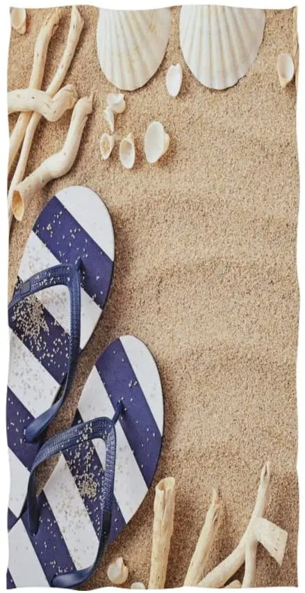 Полотенце для лица летняя Морская звезда ракушка морской песок Пляжное мягкое