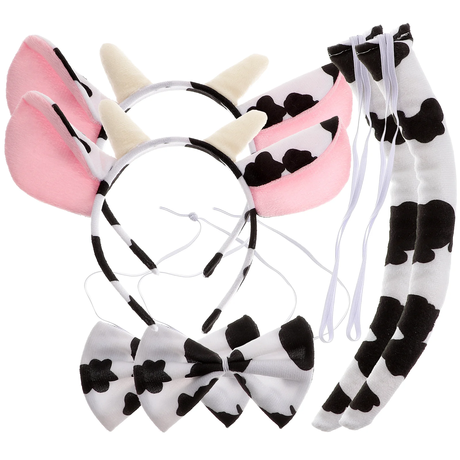 Костюмы на Хэллоуин из трех предметов корова для взрослых повязка голову с