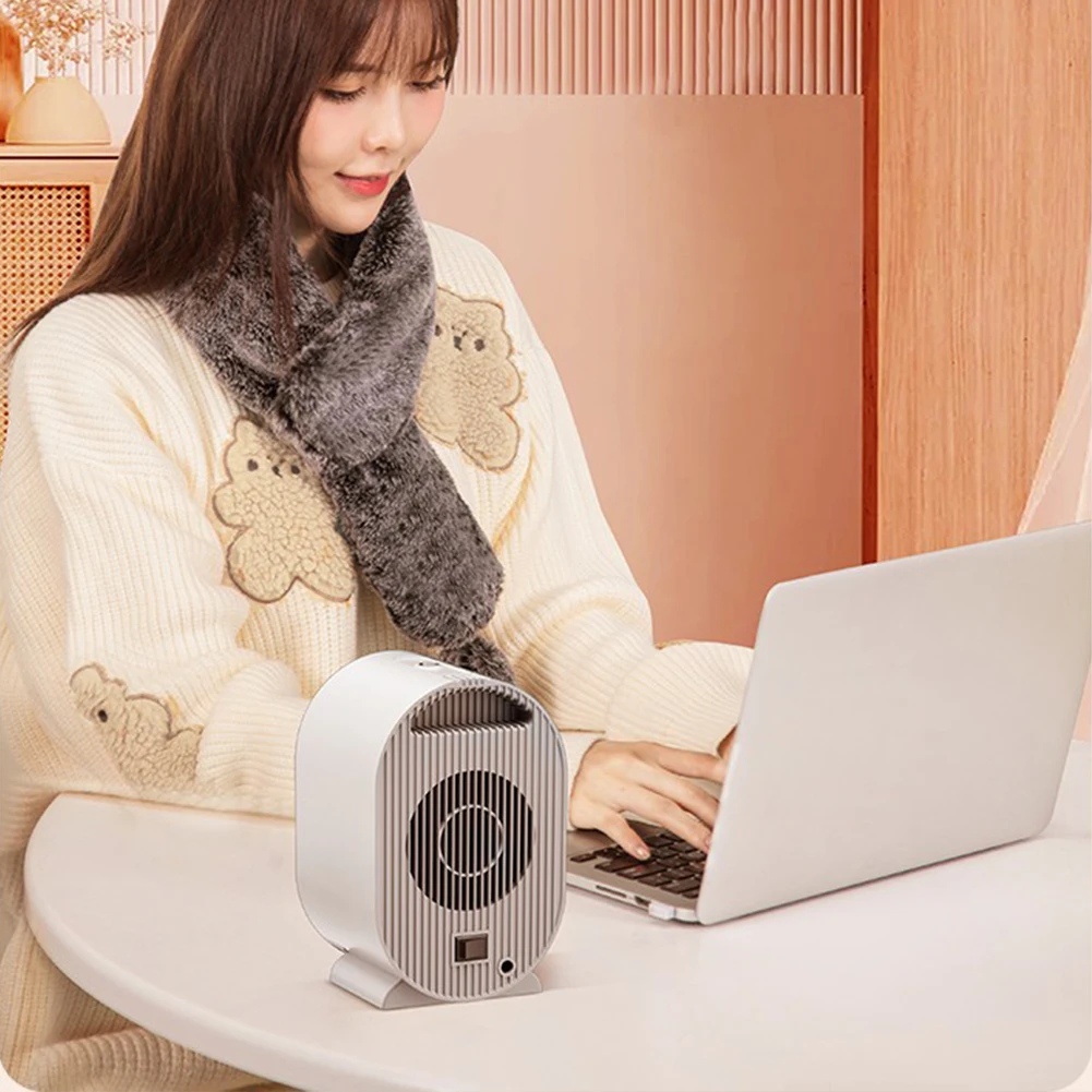 

1200W Electric Heater Energy-Saving 2 Modes Desktop Hot Fan Heater Overheating Protection Tilt Protection for Winter Hand Warm