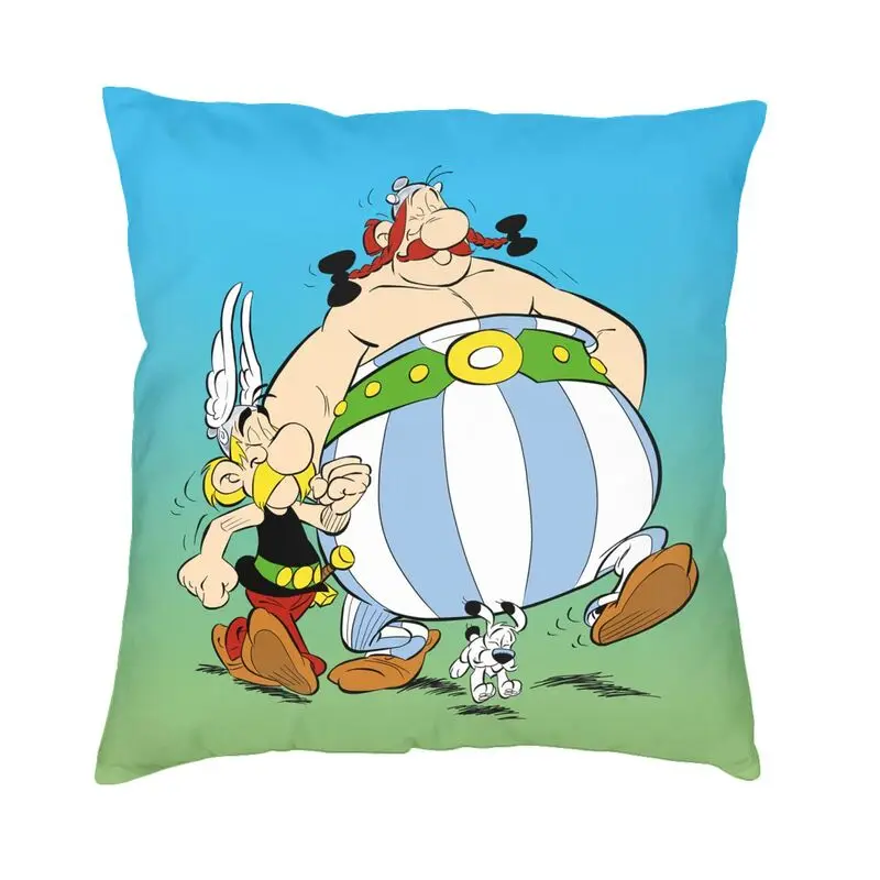 Наволочка для подушки Asterix и Obelix 60x60 см приключения манга Getafix Dogmatix наволочка