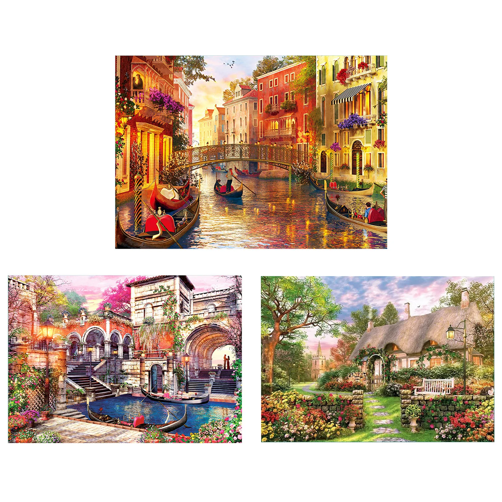 

Jigsaw Puzzle 1000 Pieces DIY Castle Puzzles For Adults Difficult Challenge Educational Toys Games Child Toy Puzzle