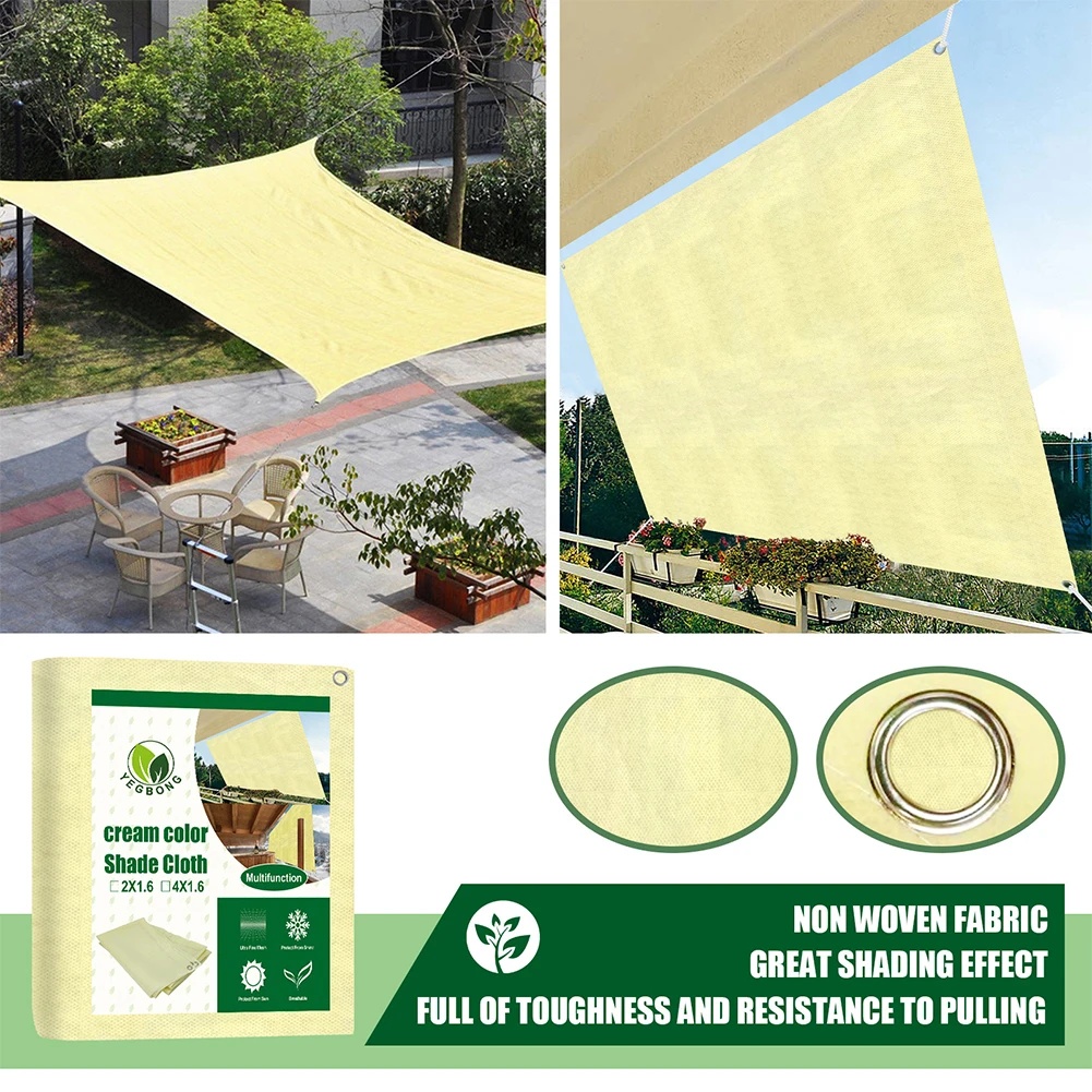 

4x1.6m Waterproof Sun Shelter Sunshade Protection Shade Sail Awning Camping Shade Cloth Large For Outdoor Canopy Garden Patio