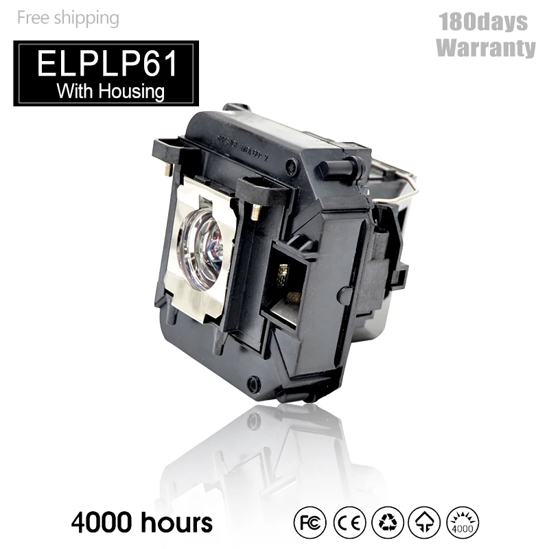 

High Brightness ELPLP61 Projector Lamp Bulb for Epson EB-C1020XN EB-C2020XN EB-915W EB-C2040XN