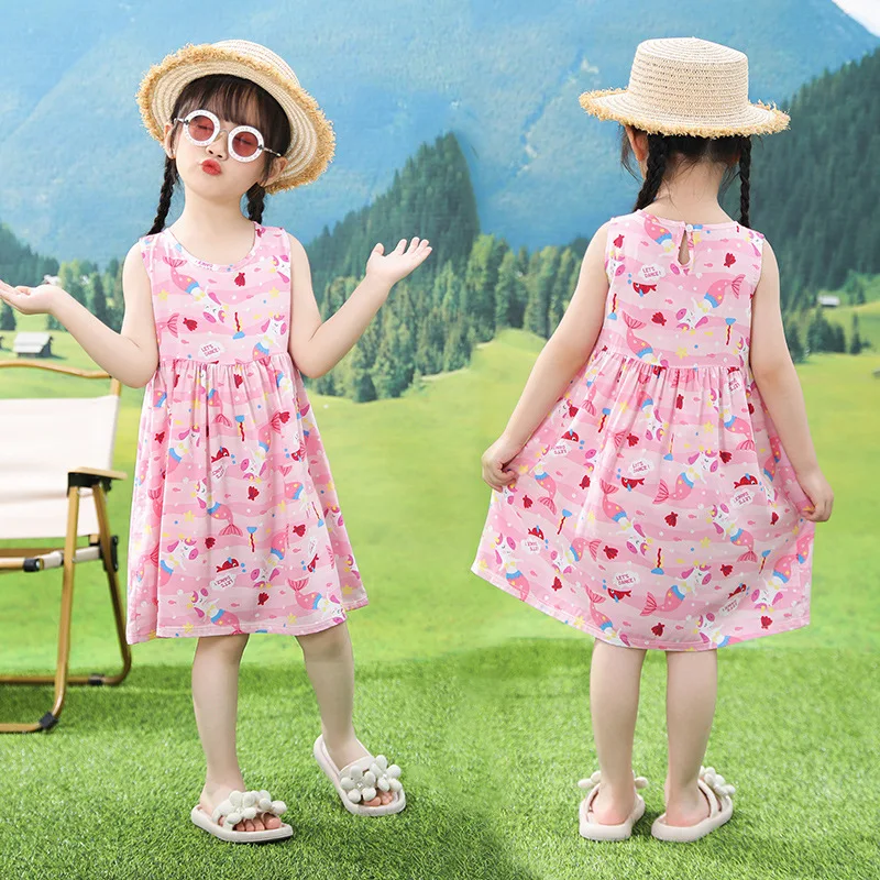 

Summer Girls Princess Dress Birthday Party Fashion Kid Poncho Dress Yarn Wedding Dress Cotton Children Clothing Toddler Clothes