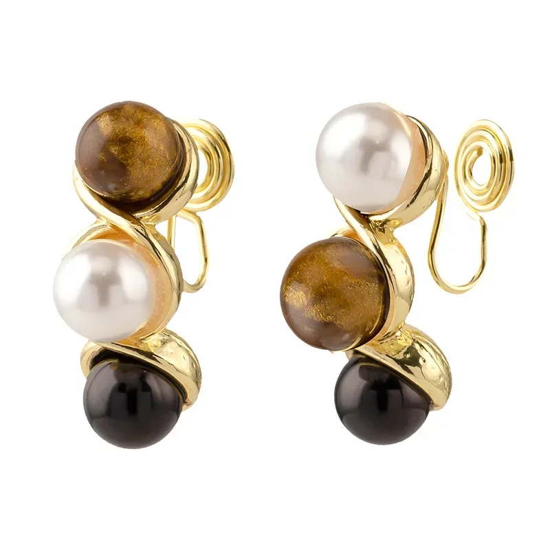 Женские винтажные серьги-гвоздики в гонконгском стиле