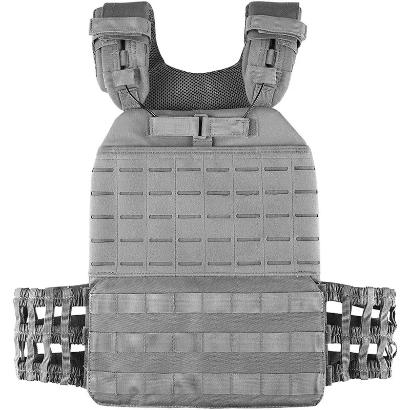 Фото [%Plate Carrier Body Combat Training Chest Rig Assault Vest Apparatuur Sportvest Verstelbare tozening Lichtge Voi dragend vest. №5