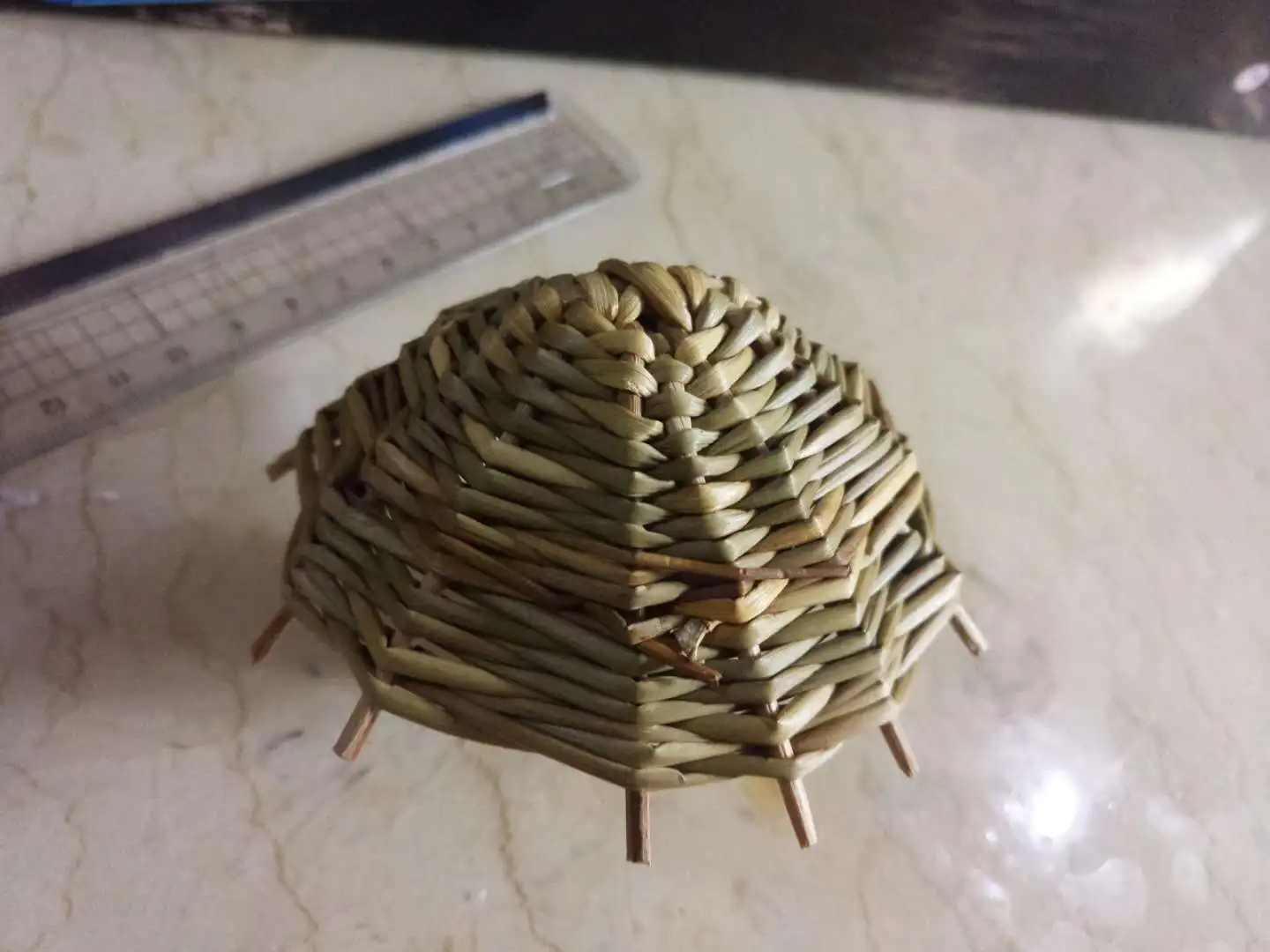 Модель японской соломенной шляпы самурая ручной работы 1/6 для куклы с мужским