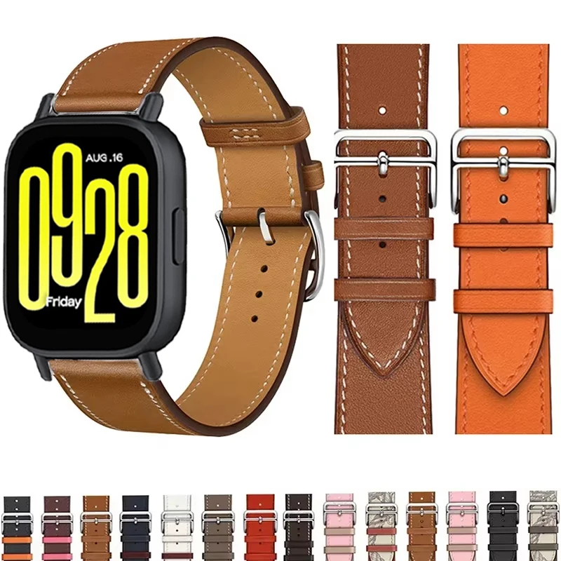 Фото Ремешки для часов 22 мм для Redmi Watch 5 Lite/5 Active, спортивный кожаный браслет-петля, ремешок для Xiaomi Redmi Watch 5 Active №3