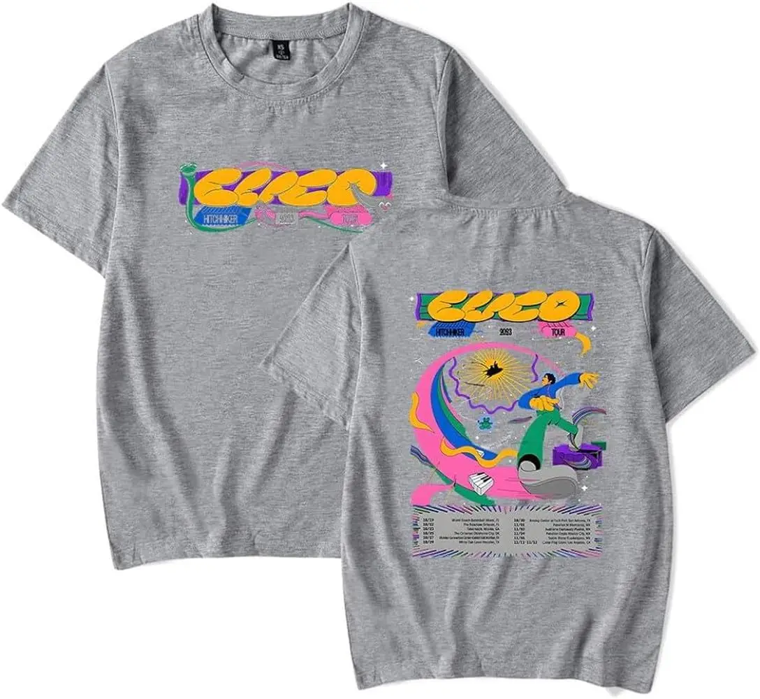 CUCO Hitchhiker Tour 2023 футболка Merch Повседневная с коротким рукавом унисекс