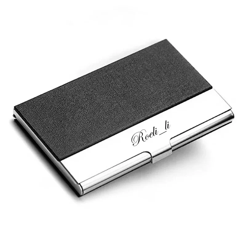 Пользовательский держатель для визитных карточек мужчин деловой креативный