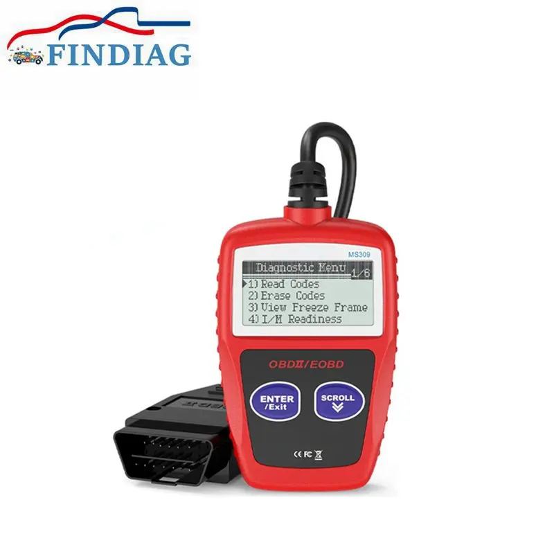 MS309 OBD2 Сканер Автомобильный Диагностический Инструмент Считыватель Кодов