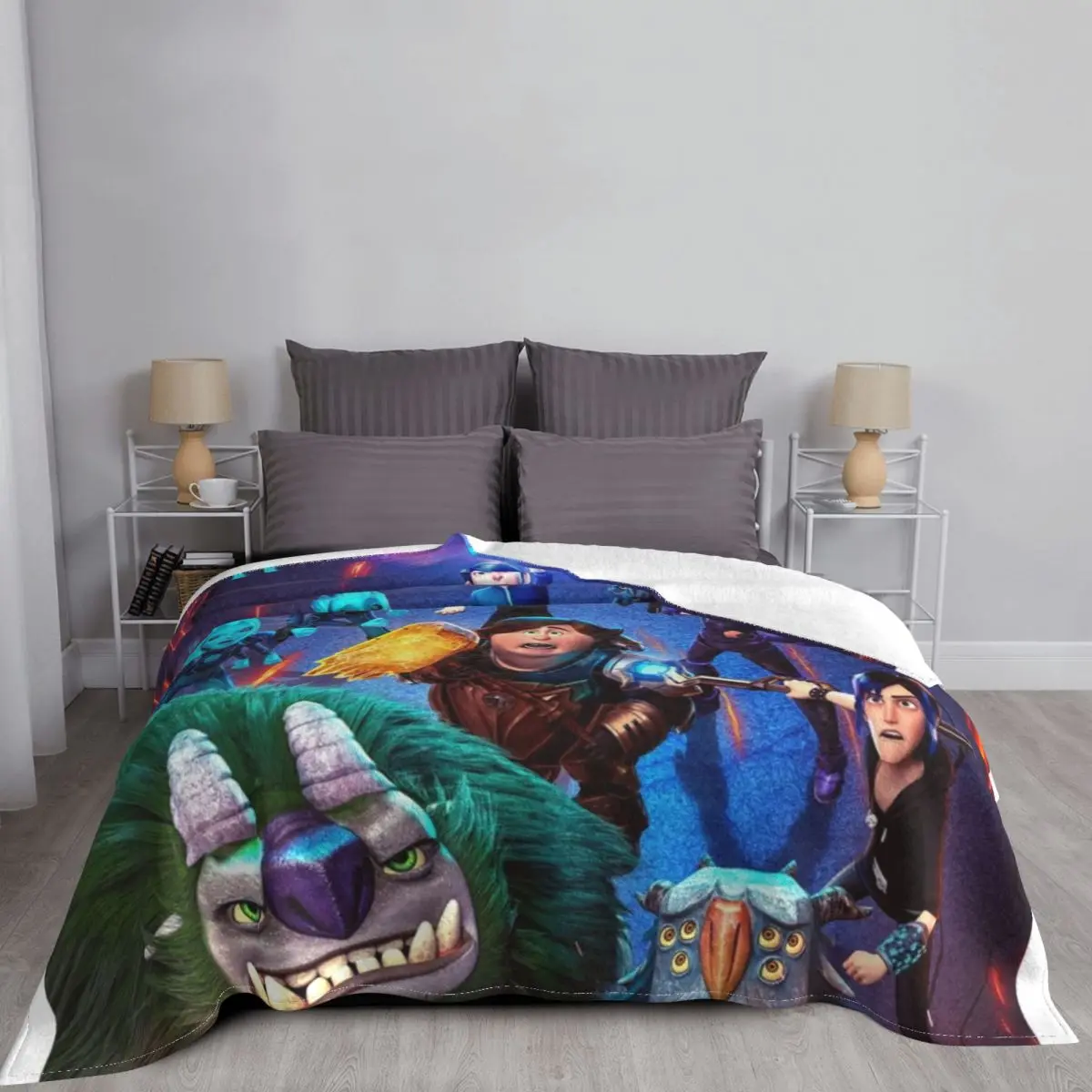 Накидное одеяло trollhunting пушистое декоративные одеяла для дивана пушистые мягкие