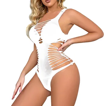 Two Piece Bodysuits For Women Hollow Out Underwear Sexy Through High Waisted Sleepwear Sexy​ ​lingerie Women Erotic Lingerie 4